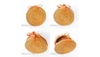 FREE SHIPPING INCLUDE TO UNITED STATE USA NATURAL RATTAN CIRCLE BAG  